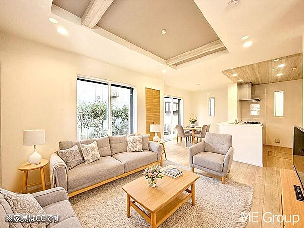 ■くつろぎと笑顔が集まる、心温まるリビング