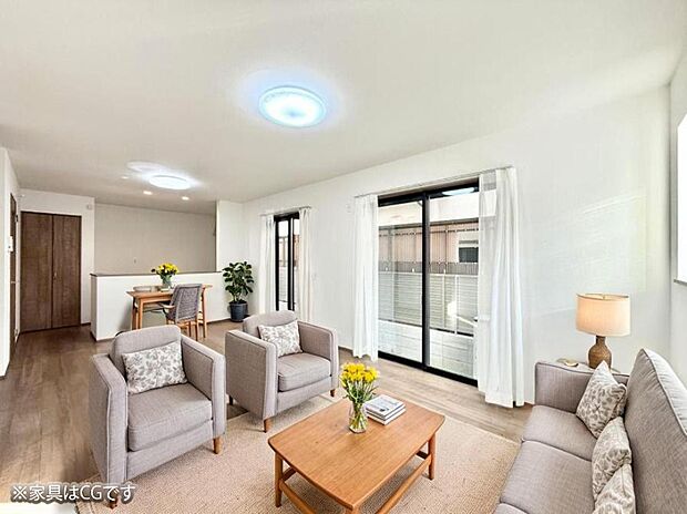 ■心落ち着く場所、ゆったり過ごせるリビング