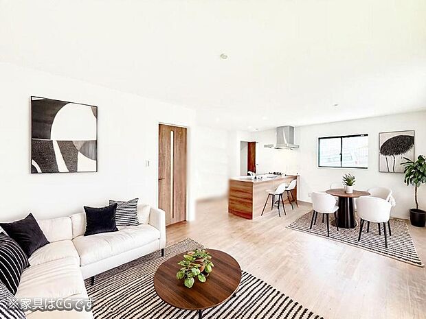 ■くつろぎと笑顔が集まる、心温まるリビング