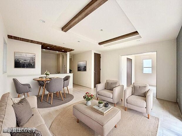 ■心落ち着く場所、ゆったり過ごせるリビング