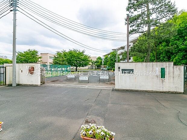 小学校 480m 八王子市立中野北小学校