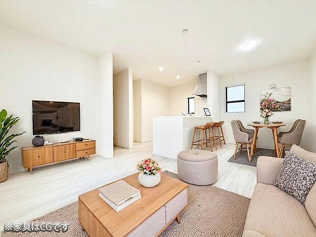 ■心落ち着く場所、ゆったり過ごせるリビング