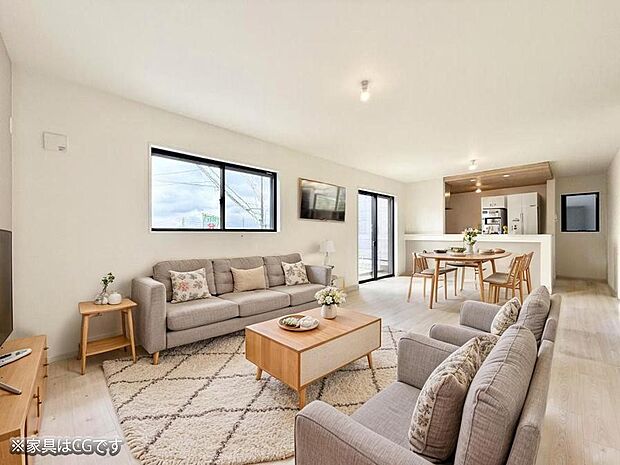 ■くつろぎと笑顔が集まる、心温まるリビング