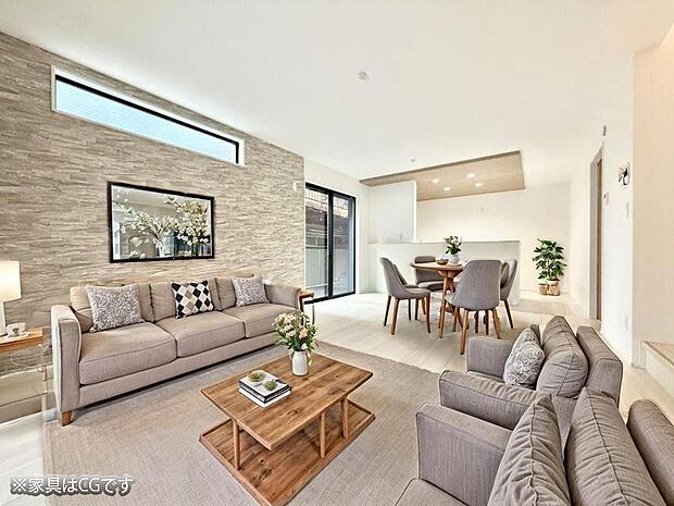 ■くつろぎと笑顔が集まる、心温まるリビング