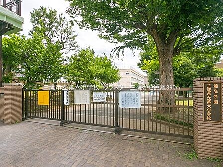 小学校 890m 三鷹市立第六小学校
