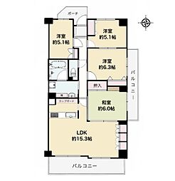 エクレール岩槻3番館 4LDKの間取図画像
