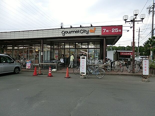 スーパー 799m グルメシティ立川若葉店