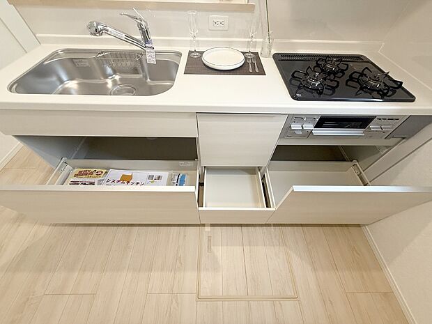 3号棟 ■キレイに片付く、使いやすいキッチン