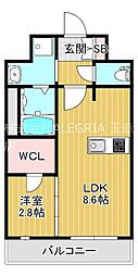 間取図画像 1LDK