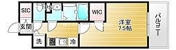 エスリード大阪城アクシス 1Kの間取図画像