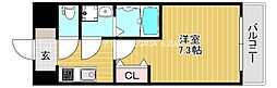 プロシード深江橋 1Kの間取図画像