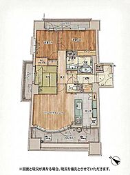 アリストタワー和歌山シティ 3LDKの間取図画像