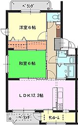 ユーミーオーシャンビュー 2LDKの間取図画像