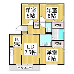 物件の間取り
