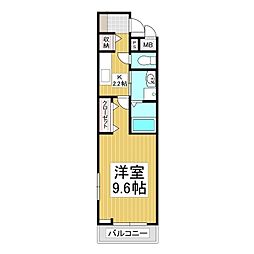 フェレーザ本町 1Kの間取図画像
