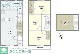 Garden　Terrace　市川国分 1階3LDKの間取り