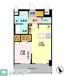 LUMIERE 2階1LDKの間取り