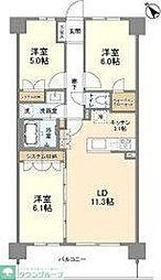 ARK　CITY船堀 3階3LDKの間取り