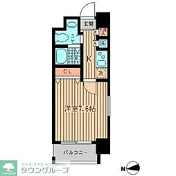 Ｈｕｍａｎハイム船橋 10階1Kの間取り