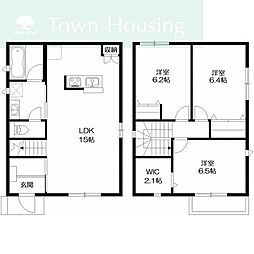 ラテルネ本八幡 1階3LDKの間取り