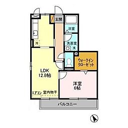 パークサイド 西船　Ａ・Ｂ 3階1LDKの間取り