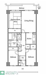 カッシア習志野 3LDKの間取図画像