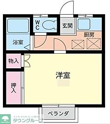 間取図画像 1K