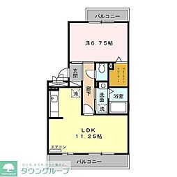 KS・アトレア 1LDKの間取図画像