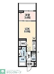 ジェンティーレトリヤマ5 1LDKの間取図画像