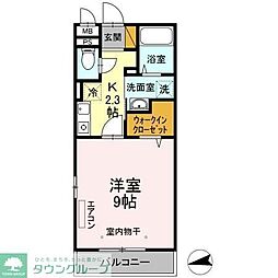 サンハイツ 1Kの間取図画像