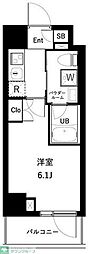 船橋市西船6丁目マンション 1Kの間取図画像
