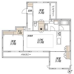 Sun Zem 3LDKの間取図画像