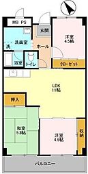 ファーストコーポ幕張本郷 3LDKの間取図画像