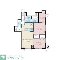 シャルム スリジエ 3LDKの間取図画像