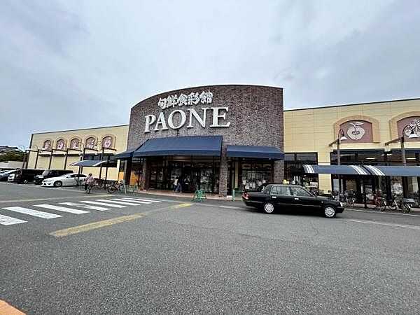 【周辺環境】旬鮮食彩館PAONEまで約800ｍ（徒歩約10分/車約2分）です。毎日のお買い物はここで決まりですね。