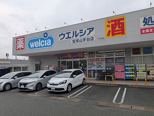 ウエルシア宝塚山手台店　877ｍ　徒歩約11分