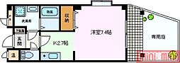 エトルリア 1Kの間取図画像