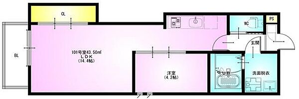 同じ建物の物件間取り写真 - ID:212042094669