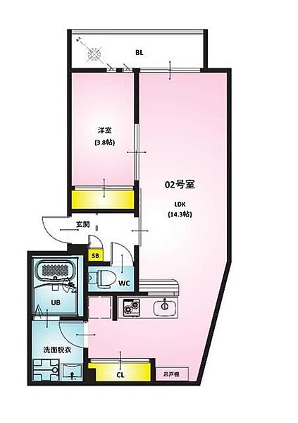 同じ建物の物件間取り写真 - ID:212042487280