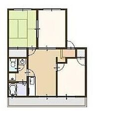 メゾンエルム 3DKの間取図画像
