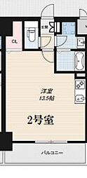 レジデンスh忍町 ワンルームの間取図画像