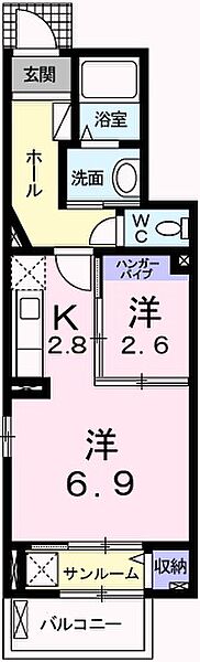 兵庫県姫路市別所町別所(賃貸アパート1SK・1階・35.18㎡)の写真 その2