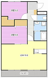 M'sドリーム10 2LDKの間取図画像