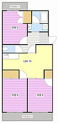 ユートピア 3LDKの間取図画像