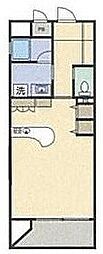 スマイルパークトダビルディング ワンルームの間取図画像