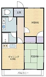 レーニア 2DKの間取図画像