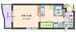 リリアーレ ワンルームの間取図画像