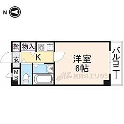 コーポ三和新大宮II号館 3階1Kの間取り