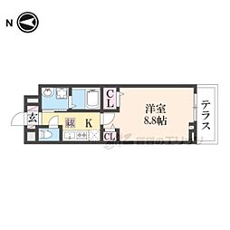 Osaka Metro長堀鶴見緑地線 門真南駅 徒歩13分の賃貸アパート 1階1Kの間取り