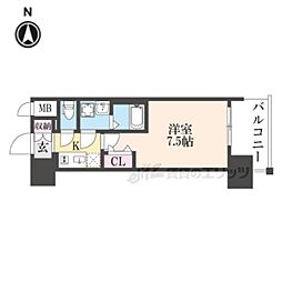 Osaka Metro中央線 長田駅 徒歩10分の賃貸マンション 11階1Kの間取り